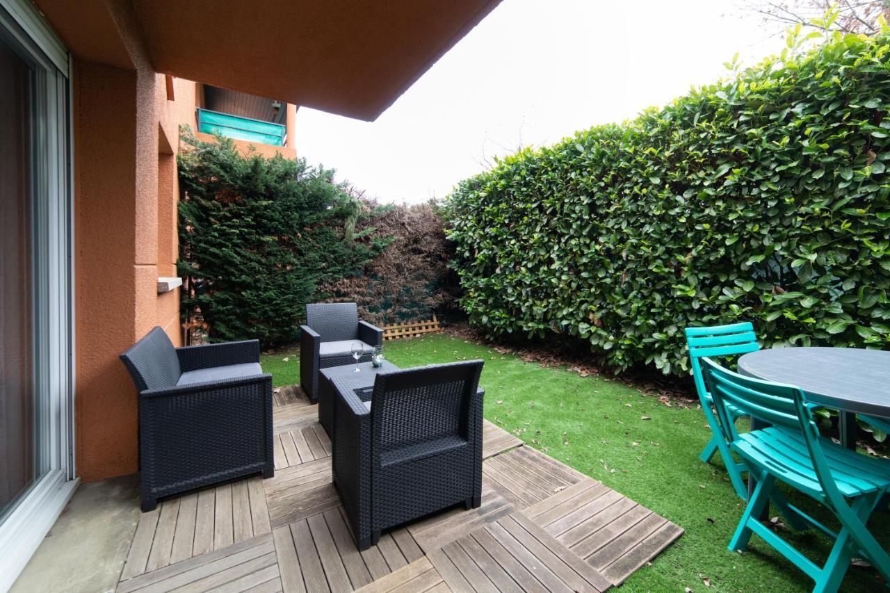 Ferienwohnung My Cozy Flat Blagnac - T2 - Free Parking - Terrasse - Jardin Exterior foto